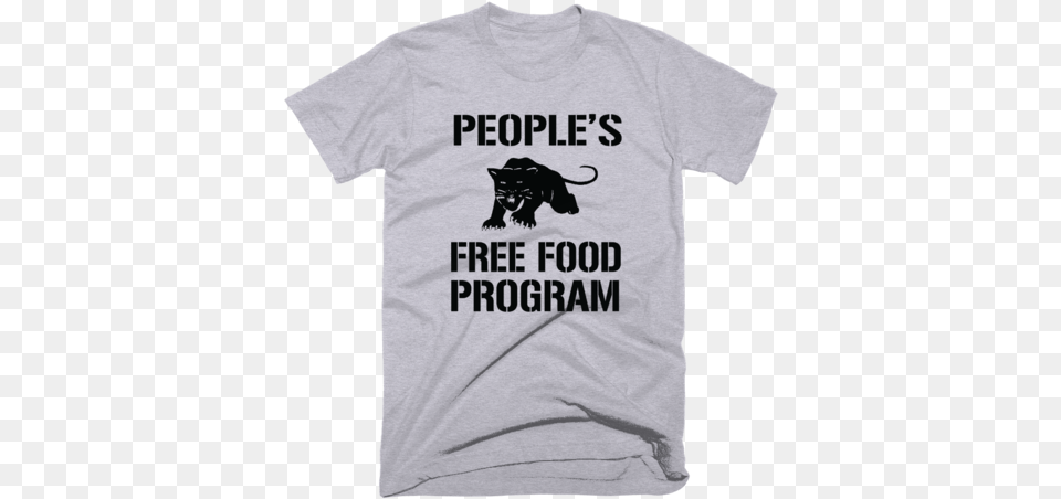 Legacy Black Panther Free Food Program Shirt, Clothing, T-shirt, Animal, Cat Png Image