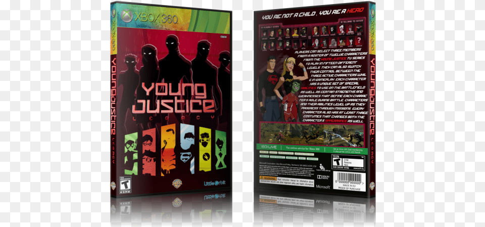 Legacy Box Art Cover Young Justice, Advertisement, Poster, Adult, Person Free Png
