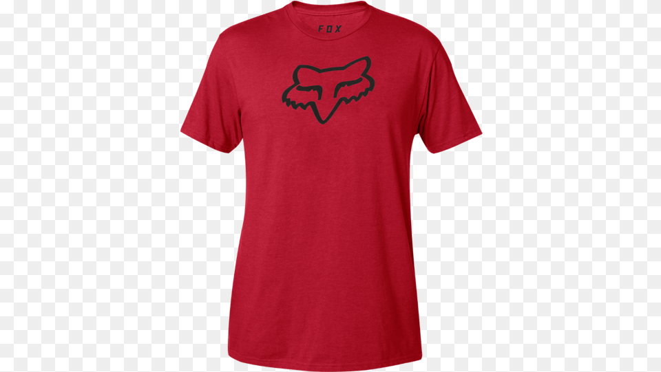 Legacy Foxhead Premium Tee Dark Red Fox Racing, Clothing, Shirt, T-shirt Png