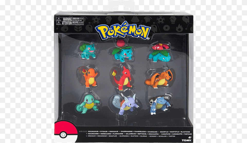 Legacy Starter Evolution 9 Pack Figure Pokemon Figures Kanto Starters, Baby, Person, Teddy Bear, Toy Free Png Download
