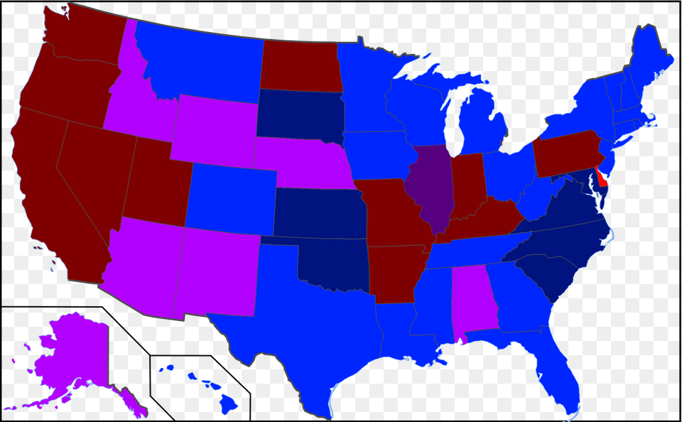 Legal Drinking Age In 1975 Us Map 2000 Election, Chart, Plot, Atlas, Diagram Png Image