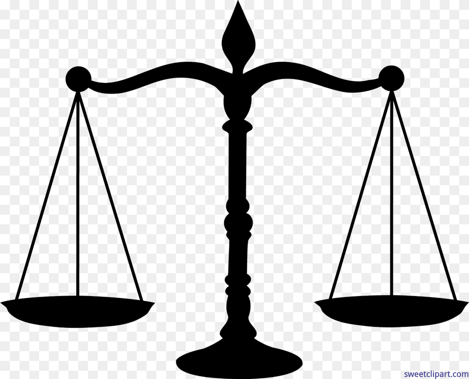 Legal Scales Black Silhouette Clip Art Free Png Download