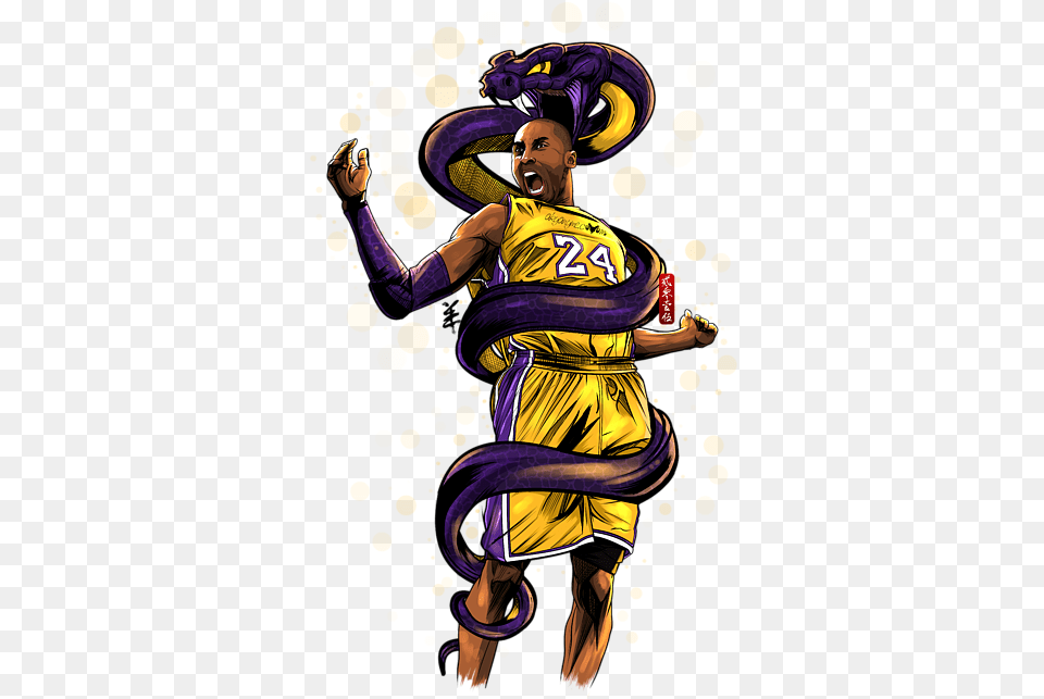 Legend Black Mamba Sweatshirt Kobe Bryant And Black Mamba, Book, Comics, Publication, Purple Free Transparent Png