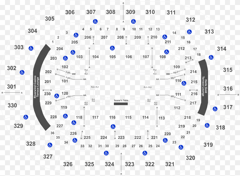 Legend Chesapeake Energy Arena, Cad Diagram, Diagram Free Png Download