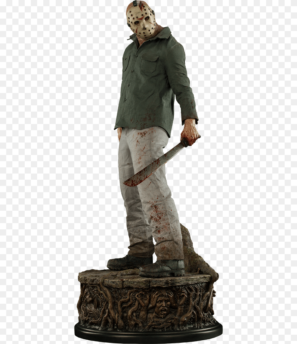 Legend Of Crystal Lake Premium Format Figure Friday The 13th Jason Legend Of Crystal Lake Premium, Clothing, Coat, Figurine, Adult Free Png