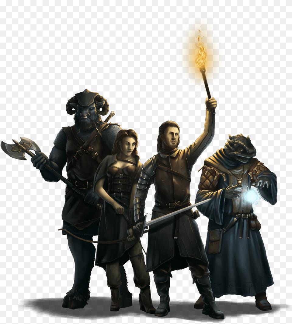 Legend Of Grimrock Party Large Legend Of Grimrock, Adult, Weapon, Sword, Person Free Png