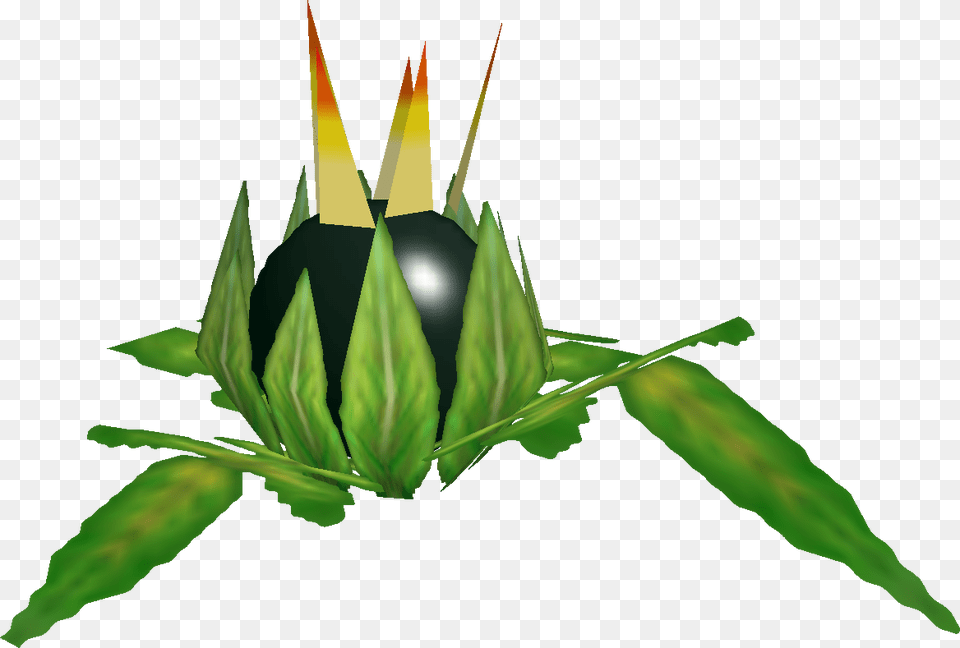 Legend Of Zelda Bomb Flower, Bud, Green, Leaf, Plant Free Png