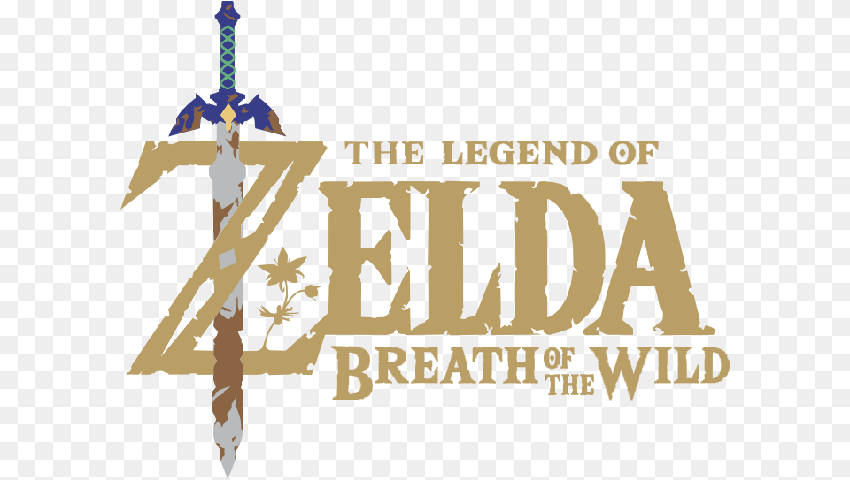 Legend Of Zelda Botw Logo, Sword, Weapon, Person Free Transparent Png