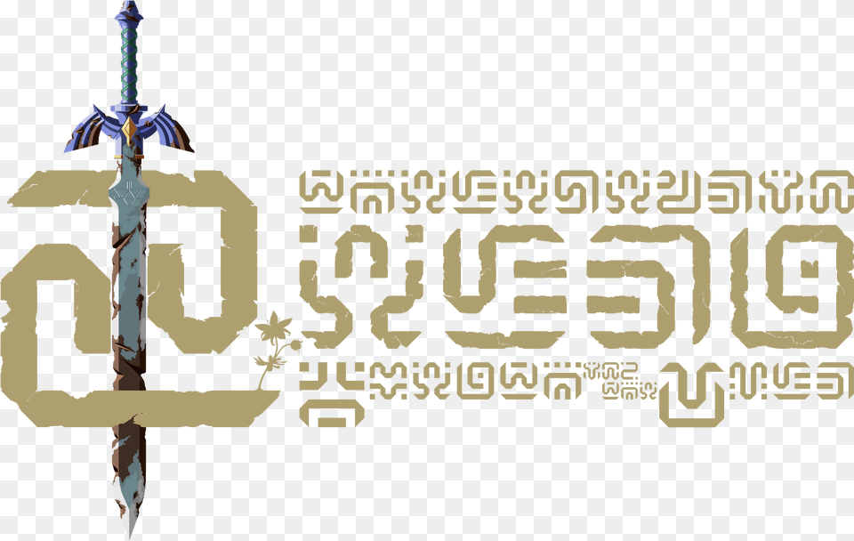 Legend Of Zelda Botw Logo, Sword, Weapon, Adult, Male Png Image