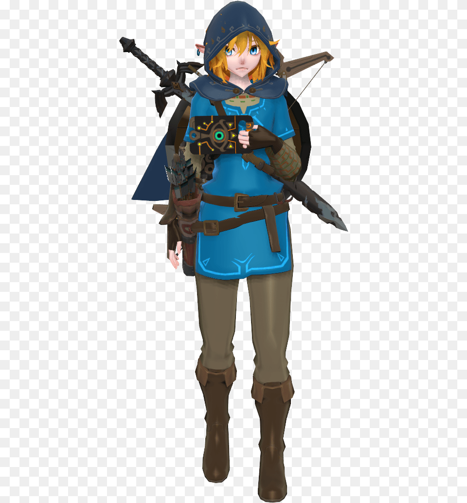 Legend Of Zelda Breath Breath Of The Wild Hourglass Costume, Person, Clothing, Weapon, Sword Free Png