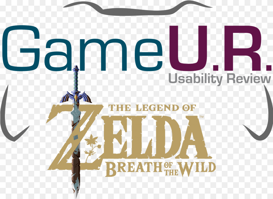 Legend Of Zelda Breath Of The Wild Logo Legend Of Zelda Botw Logo, Sword, Weapon, Publication Png Image