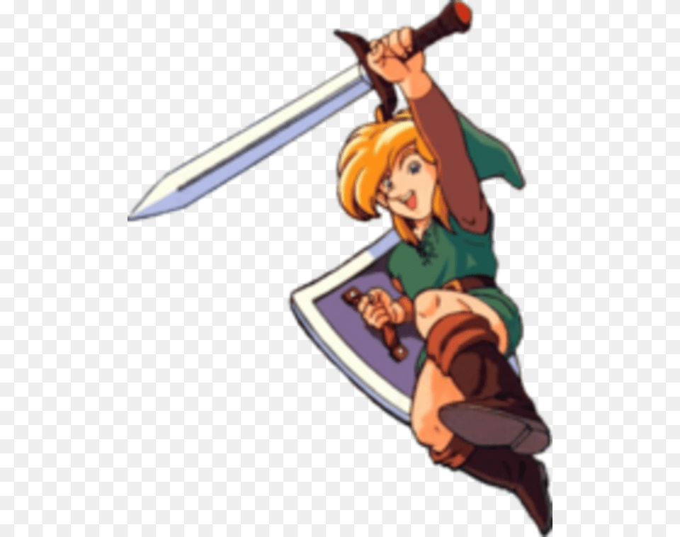 Legend Of Zelda Link39s Awakening Link, Book, Comics, Publication, Weapon Png Image