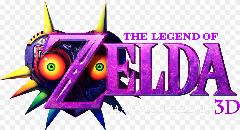 Legend Of Zelda Majora39s Mask Logo, Purple Png