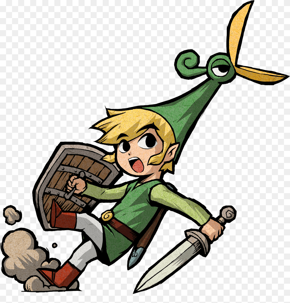 Legend Of Zelda Minish Cap Art, Book, Comics, Publication, Person Free Png