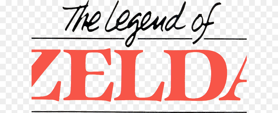 Legend Of Zelda Nes, Text, Handwriting Free Png