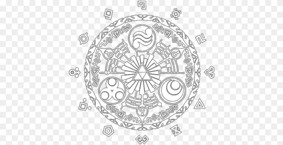 Legend Of Zelda Tattoos The Legend Of Zelda Skyward Simbolos Del Tiempo Tatuajes, Disk Free Png Download