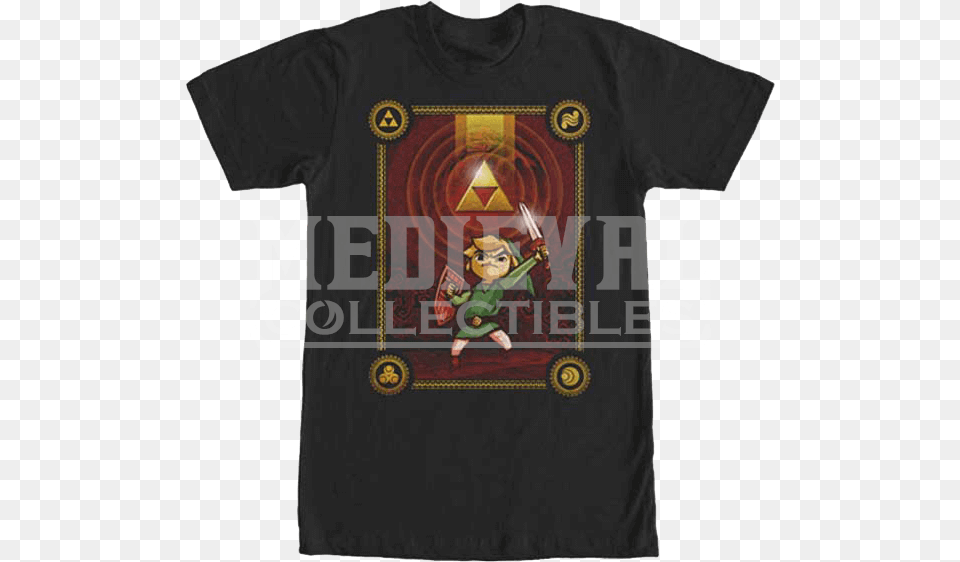 Legend Of Zelda Triforce Dawn T Shirt Cartoon, Clothing, T-shirt, Baby, Person Free Transparent Png