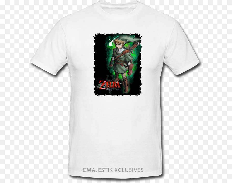 Legend Of Zelda Twilight Princess Game T Shirt Rocket Raccoon, Clothing, T-shirt, Person, Skin Free Png Download