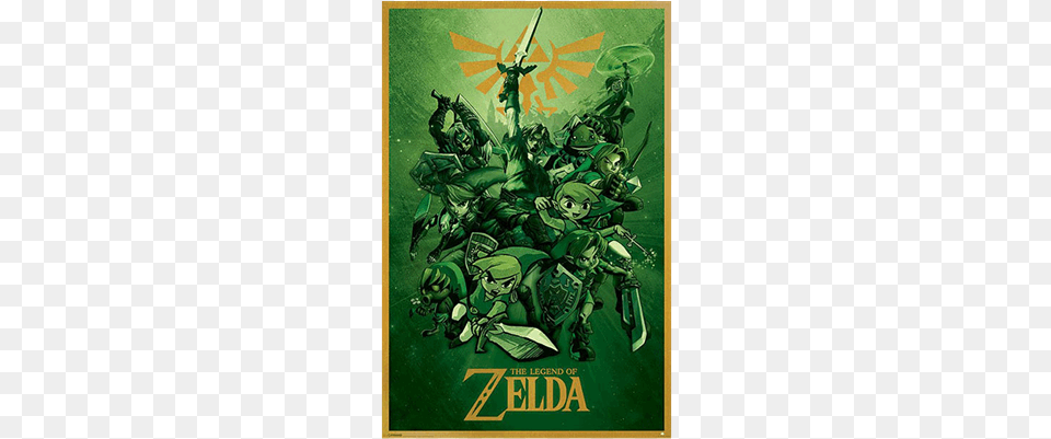 Legend Of Zelda Wall Poster, Green, Advertisement, Knight, Person Png