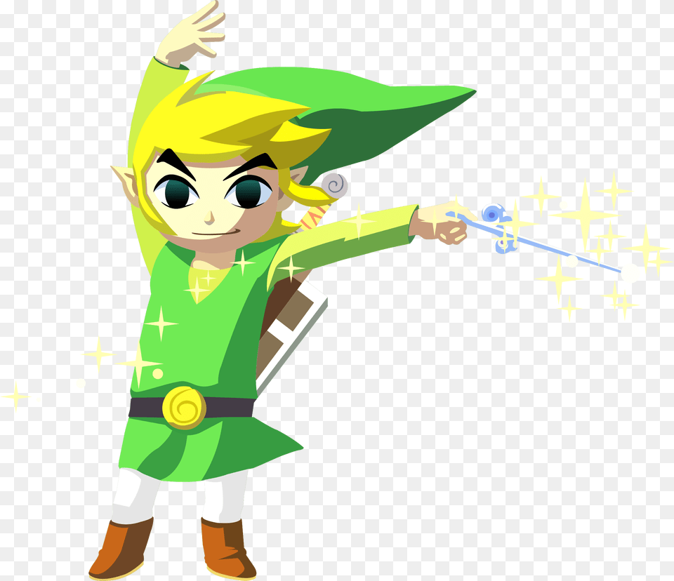 Legend Of Zelda Wind Waker Link, Elf, Baby, Person, Book Png