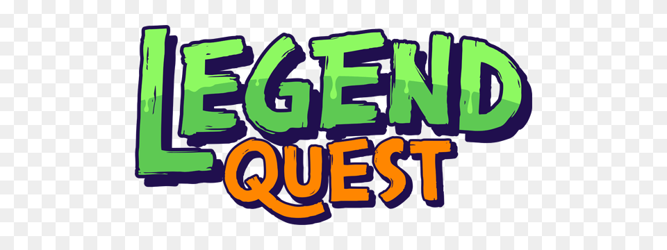 Legend Quest Logo, Text, Bulldozer, Machine, Green Png Image