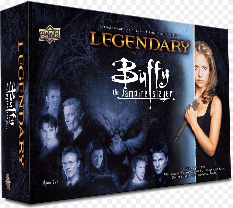 Legendary Buffy The Vampire Slayer Deck Building Game Legendary Buffy The Vampire Slayer, Publication, Book, Woman, Adult Png Image