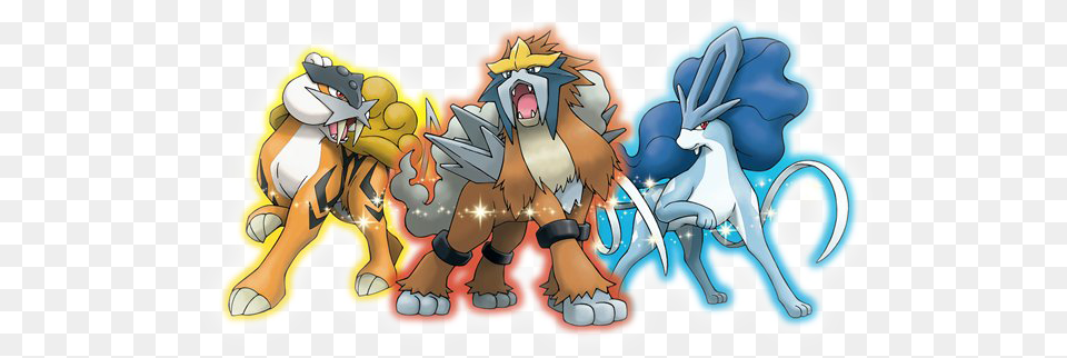 Legendary Dogs Shiny Entei Gold And Silver Legendary Pokemon, Book, Comics, Publication Png