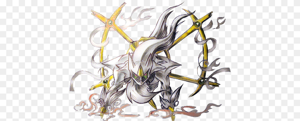 Legendary Mythical Sticker Arceus Pokemon Card, Weapon Free Png