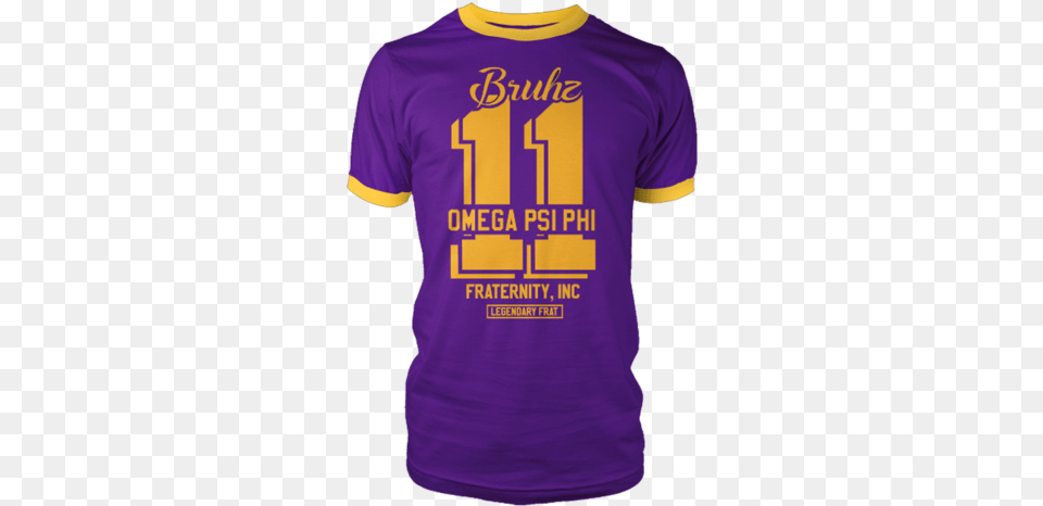 Legendary Omega Psi Phi Ringer T Shirt Letters Greek Apparel, Clothing, T-shirt Png Image