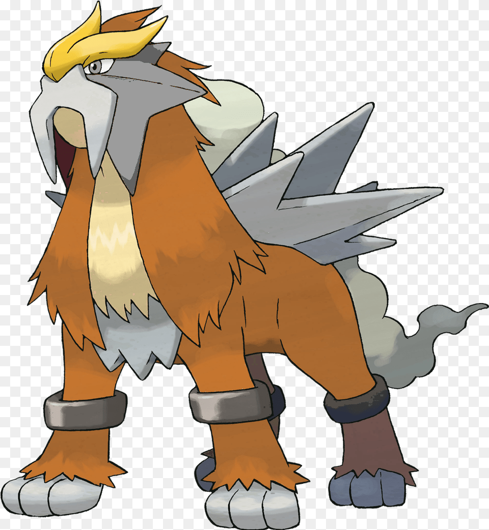 Legendary Pokemon Images And Names Full Size Download Pokemon Entei, Book, Comics, Publication, Electronics Png Image