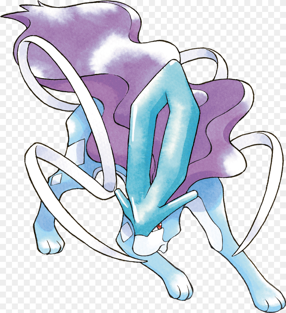 Legendary Pokemon Pokemon Suicune Transparent, Furniture, Purple, Art, Baby Free Png Download