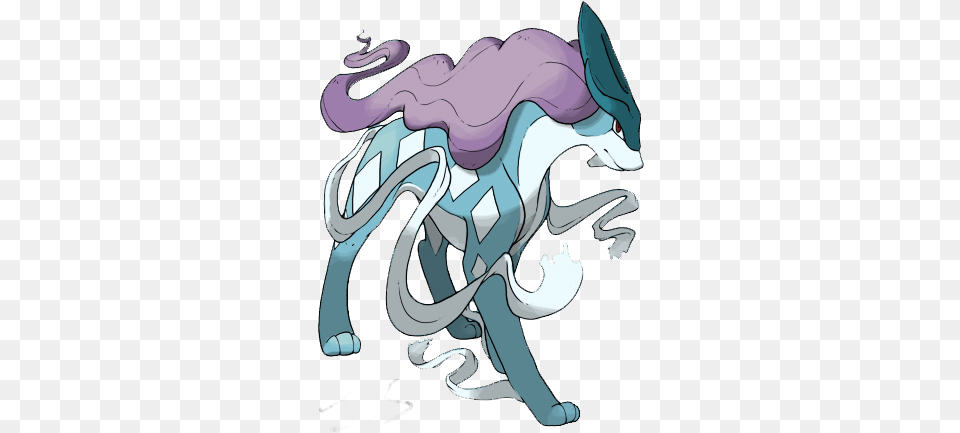 Legendary Suicune, Art, Book, Comics, Graphics Free Png Download