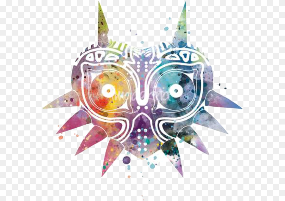 Legendofzelda Majorasmask Majora Majorasmask Link Zelda Majoras Mask Logo, Art, Graphics, Collage, Animal Free Png