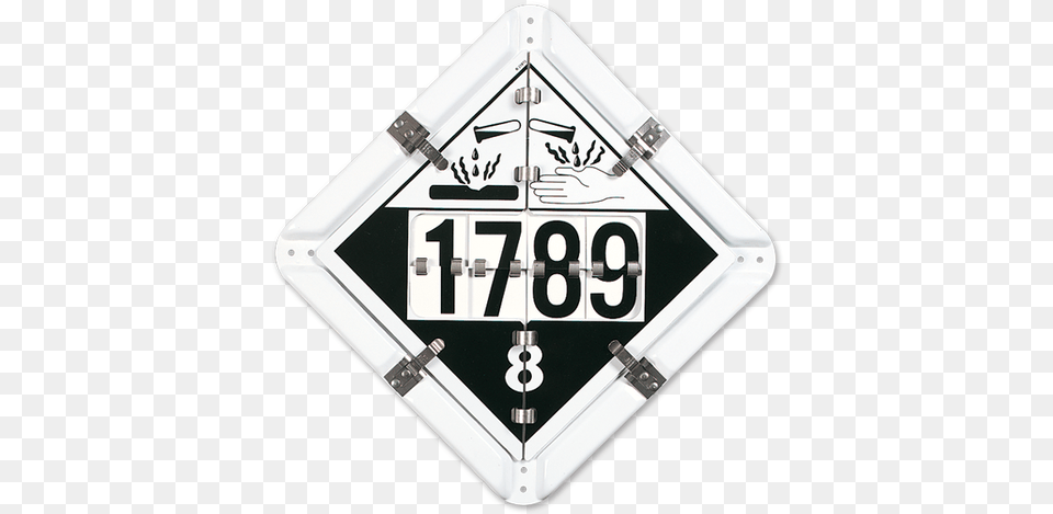 Legends Flammable Class 3 Oxidizer Class National Marker Nm Ph5 Combination Flip Placard, Symbol, License Plate, Transportation, Vehicle Free Png