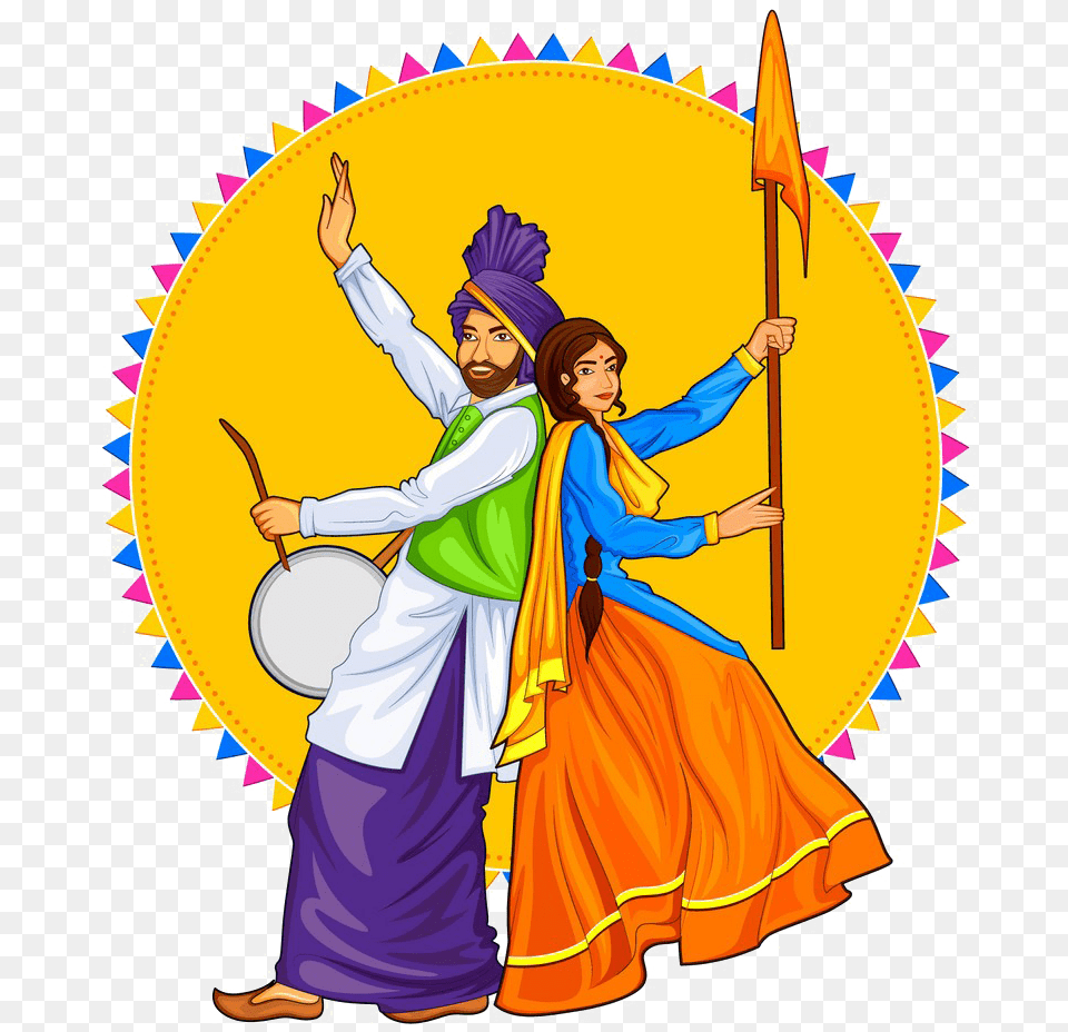 Legends Of Punjab Clipart Punjabi Dance, Adult, Person, Woman, Female Png Image