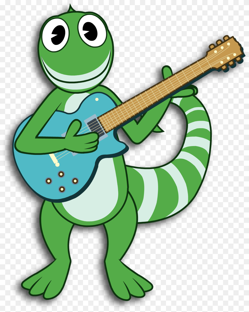 Leggy2with Drop Shadow Cartoon, Guitar, Musical Instrument, Green, Baby Png Image