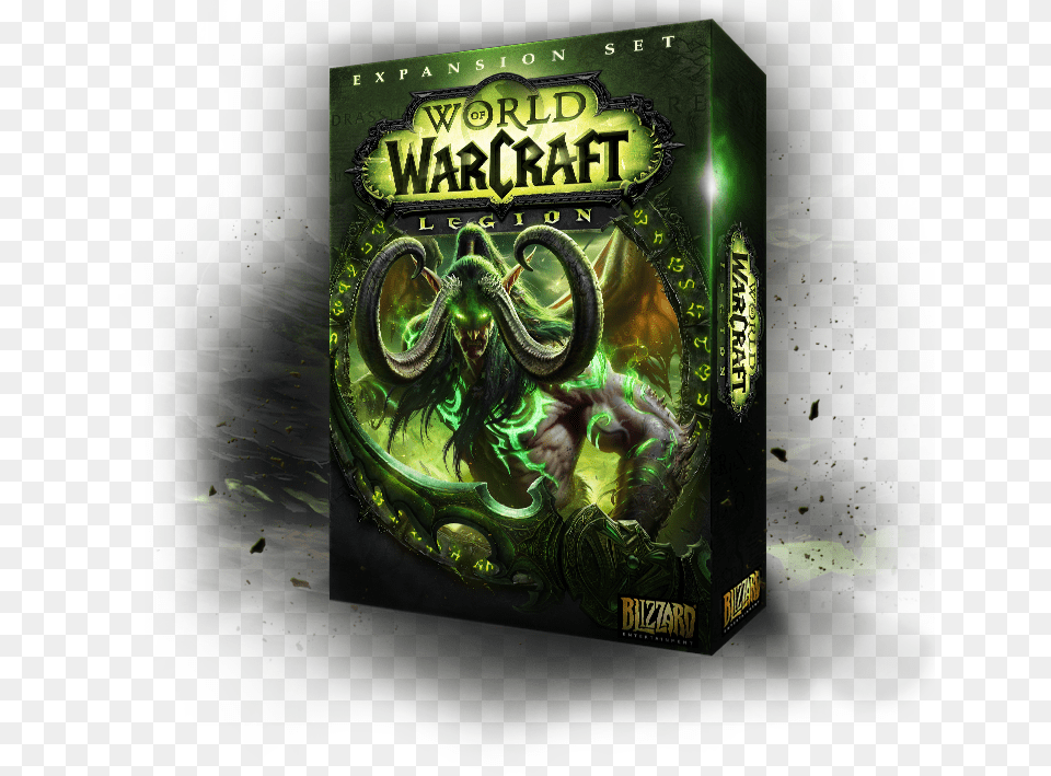 Legion Box Art World Of Warcraft Legion Box, Book, Publication, Green, Advertisement Png