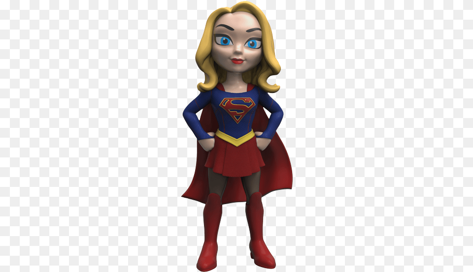 Legion Of Collectors Exclusive Supergirl Tv Series Funko Rock Candy Supergirl, Cape, Clothing, Person, Doll Png Image