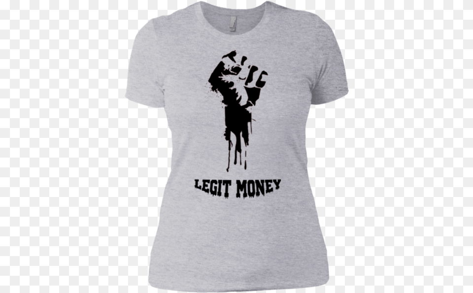 Legit Money Fistblack Next Level Ladies Let39s Wander Where The Wifi Is Weak T Shirt, Clothing, T-shirt, Person, Adult Free Png