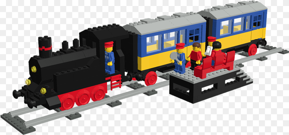 Lego, Railway, Locomotive, Vehicle, Transportation Png Image