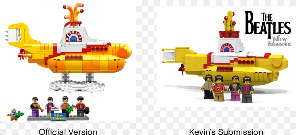 Lego The Beatles Yellow Submarine Download Lego Ideas Yellow Submarine, Toy, Person, Aircraft, Head Free Transparent Png