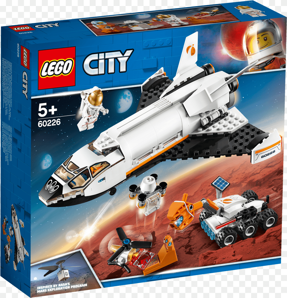 Lego Mars Research Shuttle, Aircraft, Spaceship, Transportation, Vehicle Png