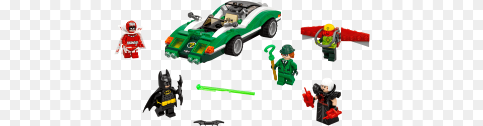 Lego The Riddler Riddle Racer 1155 Kg Lego Batman Movie Riddler Car, Toy, Baby, Person, Device Free Png