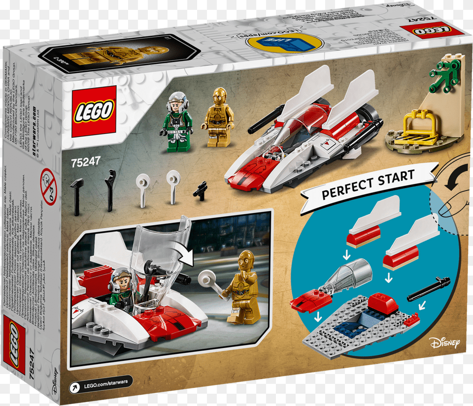 Lego Star Wars Rebel A Wing Starfighter Junior Set Lego Star Wars, Toy, Car, Vehicle, Transportation Png