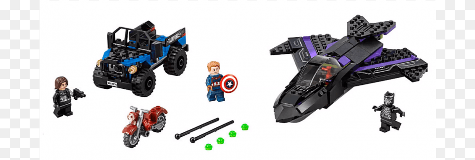 Lego Black Panther Pursuit Lego Civil War Black Panther Pursuit, Aircraft, Spaceship, Transportation, Vehicle Free Png