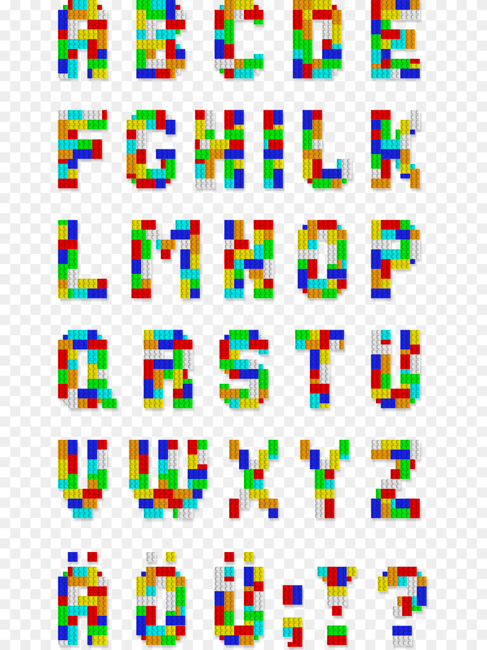 Lego Alphabet, Art Free Png