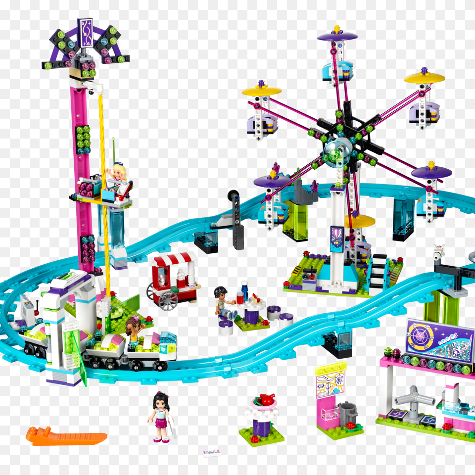 Lego Amusement Park Roller Coaster, Person, Amusement Park, Toy Free Png