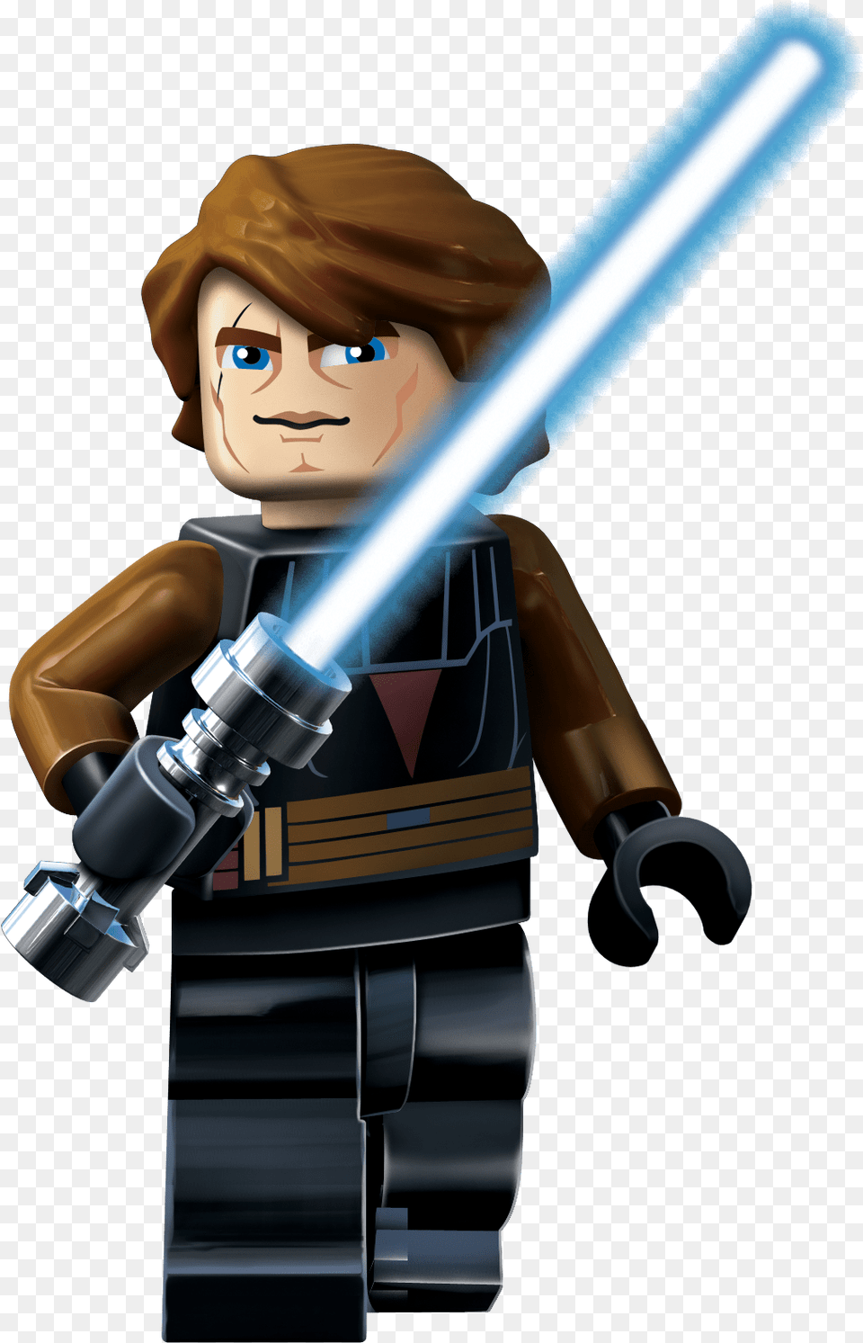 Lego Anakin Transparent Anakin Lego Star Wars, People, Person, Face, Head Free Png Download