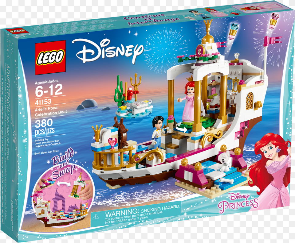 Lego Ariel39s Royal Celebration Boat, Adult, Female, Person, Woman Png