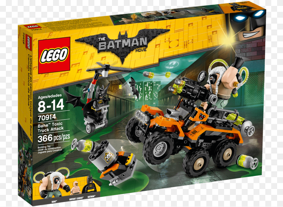 Lego Batman Movie Bane Toxic Truck Attack, Machine, Wheel, Buggy, Person Png